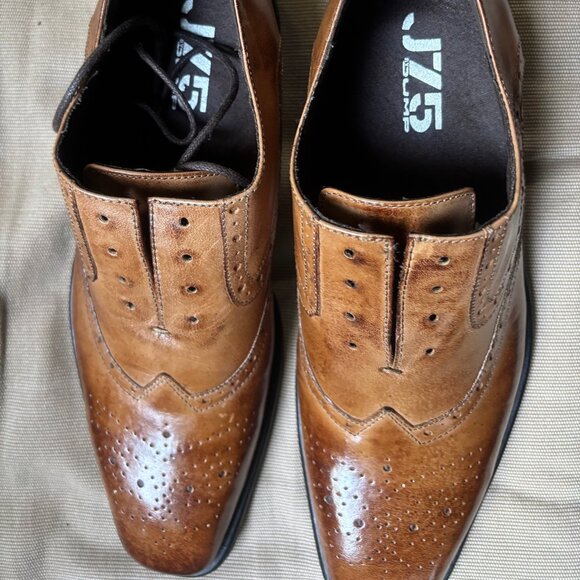 J75 Windsor Brown Oxford Shoes Brand New